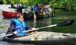 Scouts Kayaking and Canoeing Photo