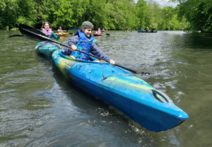 Scouts kayaking